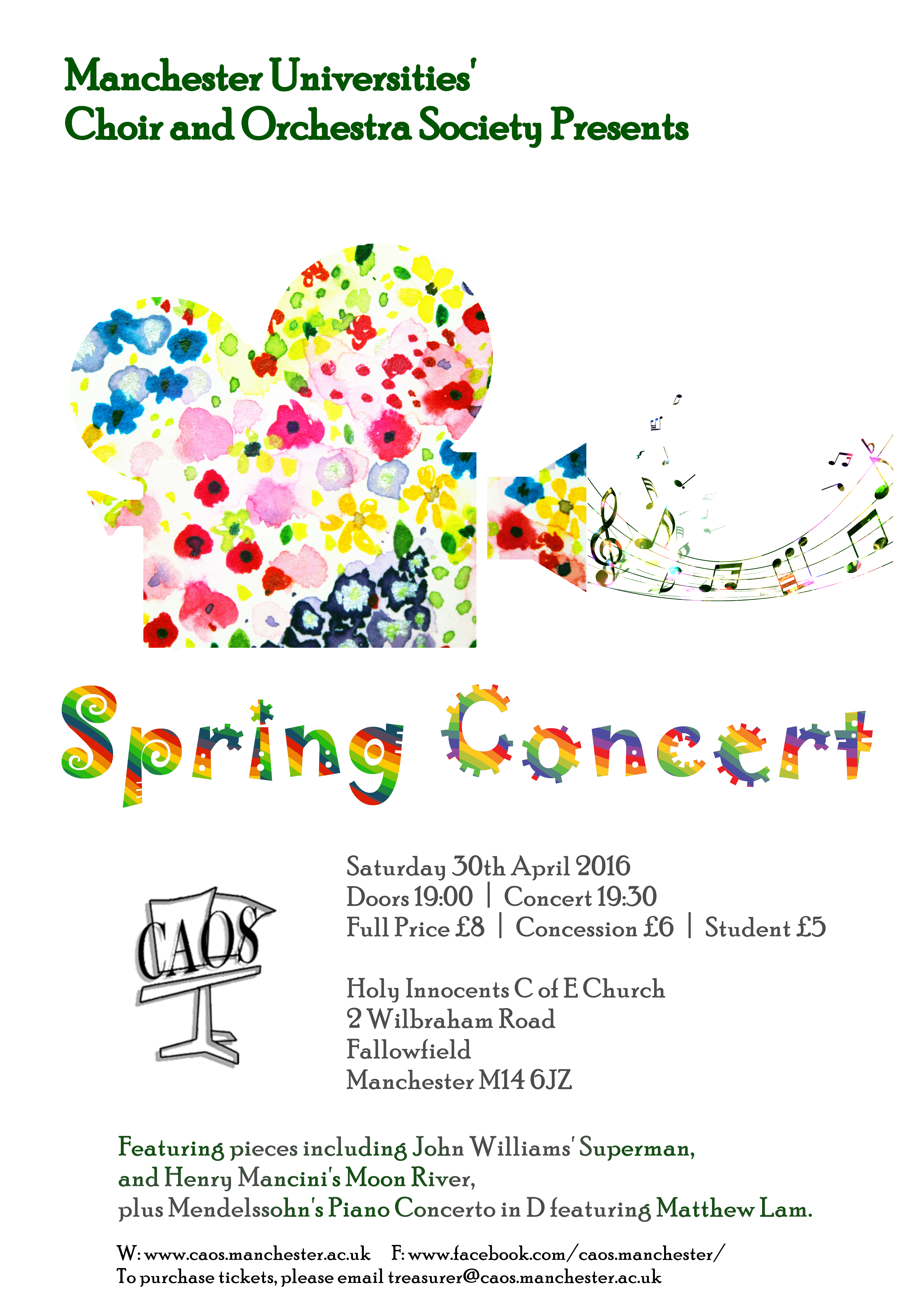 Spring Concert 2016 Poster